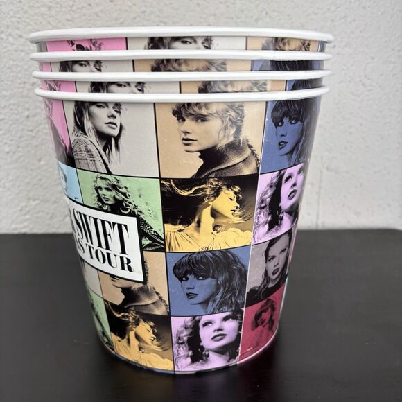 Taylor Swift Eras Tour Concert Theaters Popcorn Bucket Lot Of 4 Swifties - Picture 4 of 7